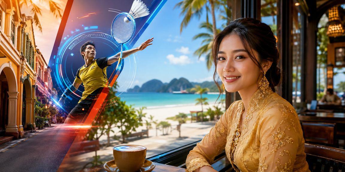 Pemain menikmati pertaruhan kasino bergaya kebaya di Langkawi dengan antara muka mudah alih